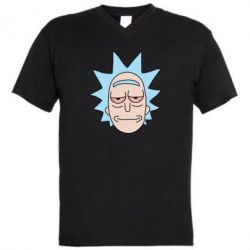 Мужская футболка  с V-образным вырезом Smoky Rick - PrintSalon