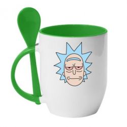 Чашка с ложкой Smoky Rick - PrintSalon