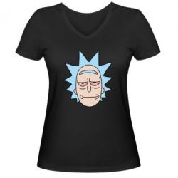 Женская футболка с V-образным вырезом Smoky Rick - PrintSalon