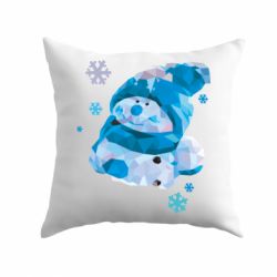 Подушка Сніговичок-PrintSalon Подушка Сніговичок