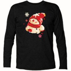 Футболка с длинным рукавом Снеговичок-PrintSalon Футболка с длинным рукавом Снеговичок