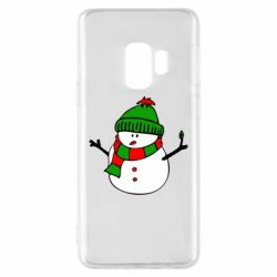 Чехол для Samsung S9 Снеговик - PrintSalon