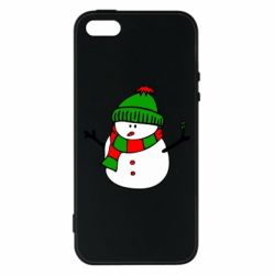 Чехол для iPhone5/5S/SE Снеговик - PrintSalon