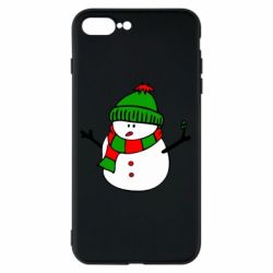 Чехол для iPhone 8 Plus Снеговик - PrintSalon