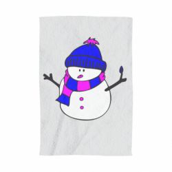 Полотенце с принтом Снеговик - PrintSalon