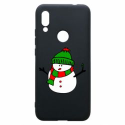 Чехол для Xiaomi Redmi 7 Снеговик - PrintSalon