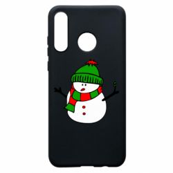 Чехол для Huawei P30 Lite Снеговик - PrintSalon