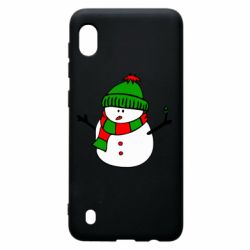 Чехол для Samsung A10 Снеговик - PrintSalon