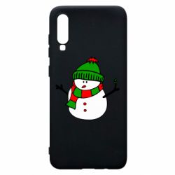 Чехол для Samsung A70 Снеговик - PrintSalon
