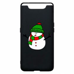 Чехол для Samsung A80 Снеговик - PrintSalon