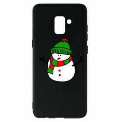 Чехол для Samsung A8+ 2018 Снеговик - PrintSalon