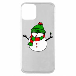 Чехол для iPhone 11 Снеговик - PrintSalon