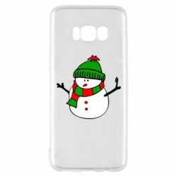 Чехол для Samsung S8 Снеговик - PrintSalon