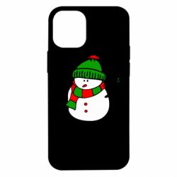 Чехол для iPhone 12 mini Снеговик - PrintSalon
