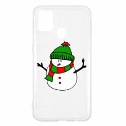 Чехол для Samsung M31 Снеговик - PrintSalon