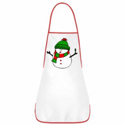Фартук Снеговик - PrintSalon