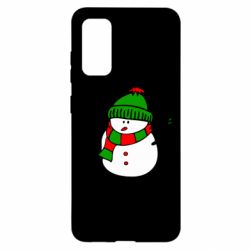Чехол для Samsung S20 Снеговик - PrintSalon