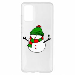 Чехол для Samsung S20+ Снеговик - PrintSalon