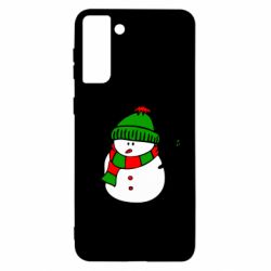 Чехол для Samsung S21 Ultra Снеговик - PrintSalon