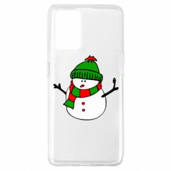 Чехол для Oppo A74 4G Снеговик - PrintSalon