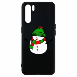Чехол для Oppo A91/Reno3 Снеговик - PrintSalon