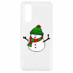 Чехол для Oppo Find X2 Снеговик - PrintSalon