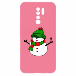 Чехол для Xiaomi Redmi 9 Снеговик - PrintSalon