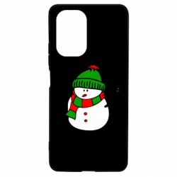 Чехол для Xiaomi Poco F3/K40 Снеговик - PrintSalon