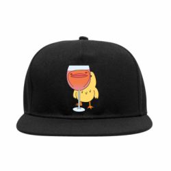 Снепбек Качка і келих вина - PrintSalon