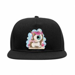 Снепбек Unicorn with flowers - PrintSalon