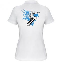 Женское поло Сноуборд - PrintSalon