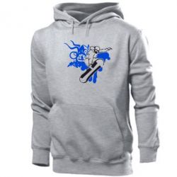 Мужское худи Сноубординг - PrintSalon
