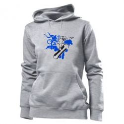 Женское худи Сноубординг - PrintSalon