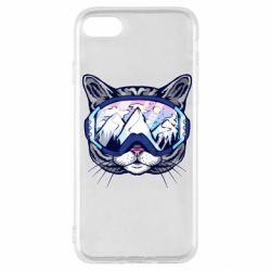 Чохол для iPhone SE 2022 Snowboard Cat