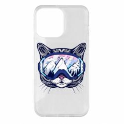 Чохол для iPhone 14 Pro Max Snowboard Cat
