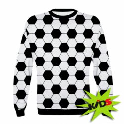 Детский 3D свитшот Soccer ball texture - PrintSalon