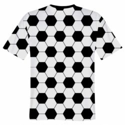 Мужская футболка 3D Soccer ball texture-PrintSalon Мужская футболка 3D Soccer ball texture