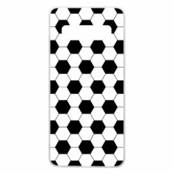 Чехол для Samsung S10 Soccer ball texture - PrintSalon