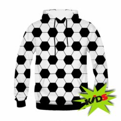 Детское 3D худи Soccer ball texture - PrintSalon