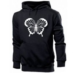 Мужское худи Soft butterfly - PrintSalon