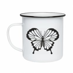 Кружка эмалированная Soft butterfly - PrintSalon