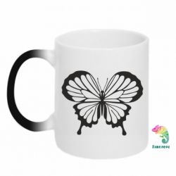 Чашка-хамелеон Soft butterfly - PrintSalon