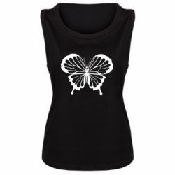 Женская майка Soft butterfly - PrintSalon