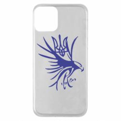 Чехол для iPhone 11 Сокіл та герб України - PrintSalon