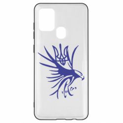 Чехол для Samsung A21s Сокіл та герб України - PrintSalon