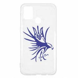Чехол для Samsung M31 Сокіл та герб України - PrintSalon