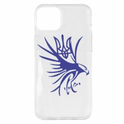 Чехол для iPhone 14 Plus Сокіл та герб України - PrintSalon