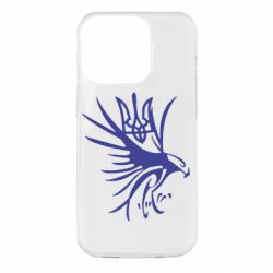 Чехол для iPhone 14 Pro Сокіл та герб України - PrintSalon