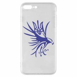 Чехол для iPhone 8 Plus Сокіл та герб України - PrintSalon