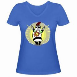 Женская футболка с V-образным вырезом Solaire - PrintSalon